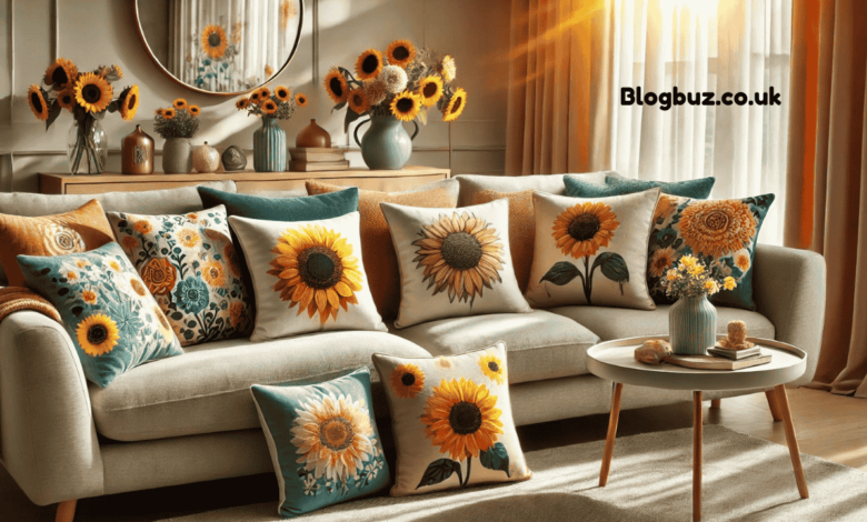 mirocromi pillows sunflower