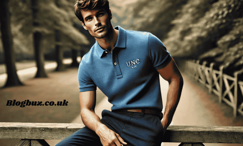 unc blue polo shirt temu