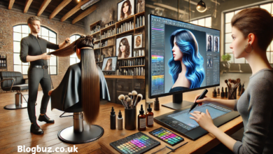 a woman working on a computer