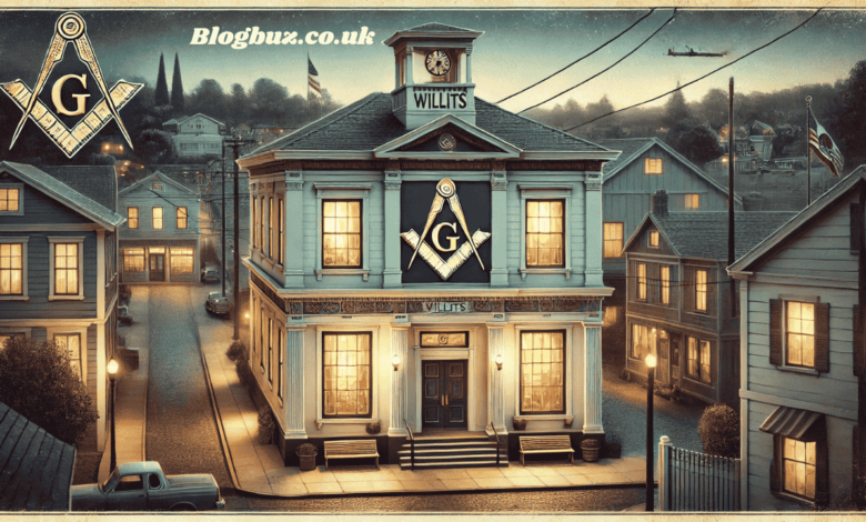 does masonic lodge in willits have back entry