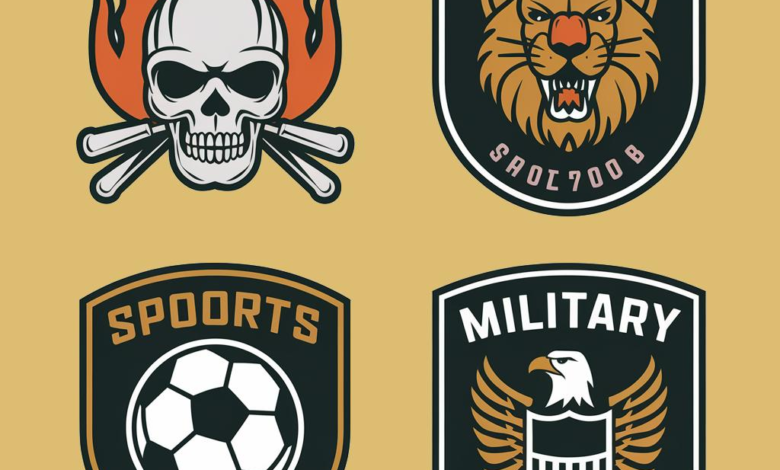 A collection of diverse custom patches.