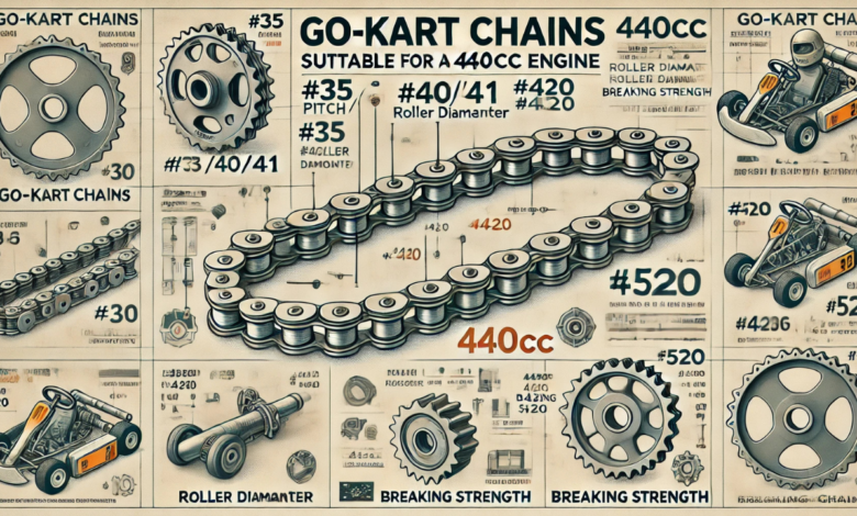 what chain could work for a 440cc go kart engine