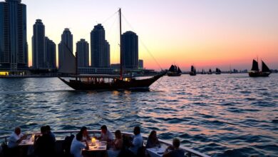 Top Dhow Cruise Dubai Marina Tours for a Magical Evening with Dinner & Views