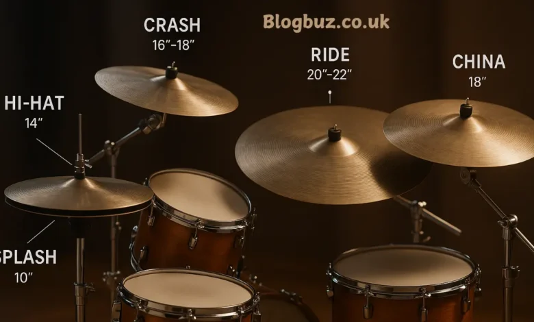 cymbals on drum set