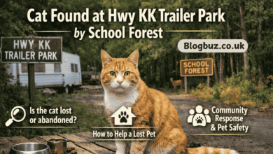 cat found at hwy kk trailer park by school forest