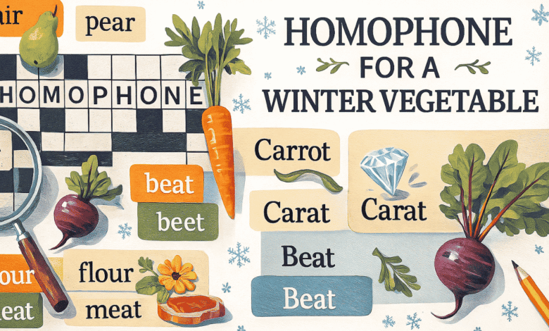 homophone for a winter vegetable