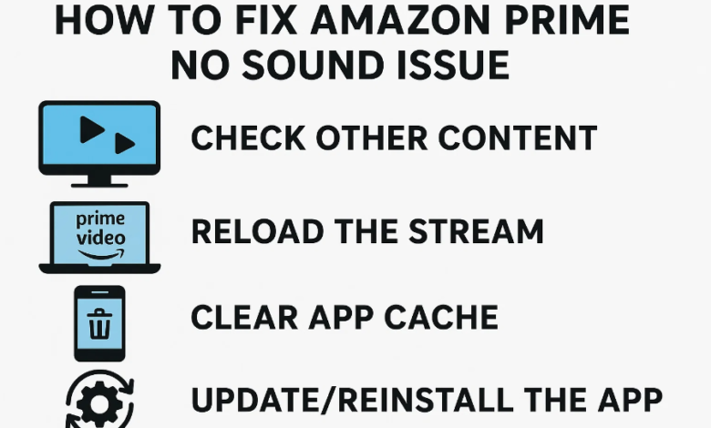 How to Fix Amazon Prime No Sound Issue?
