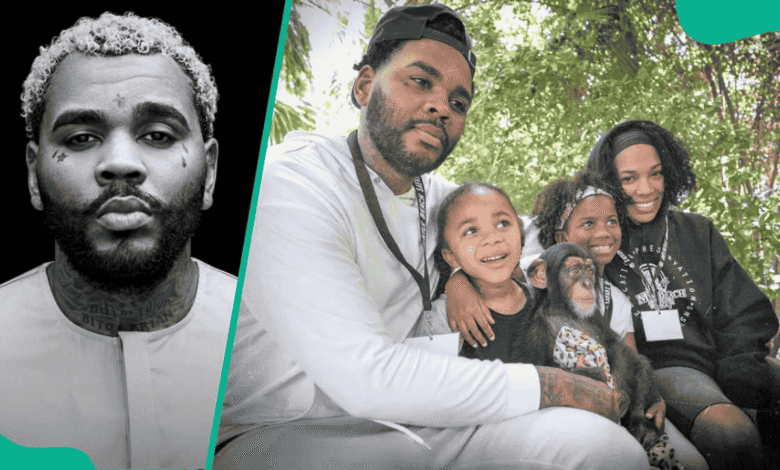 Family portrait in a natural setting.