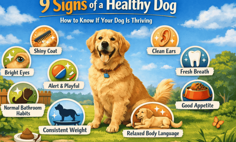 signs of a healthy dog