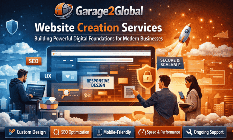 website creation services by garage2global