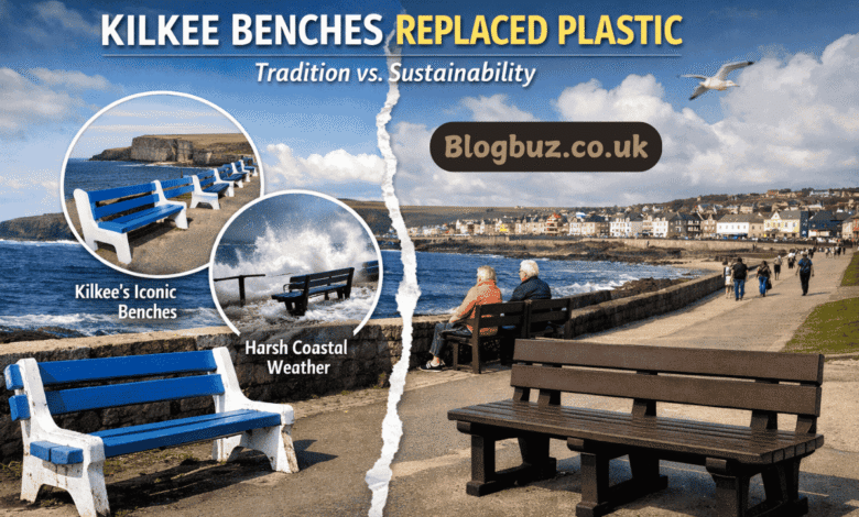 kilkee benches replaced plastic