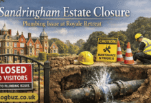 sandringham estate closure plumbing issue