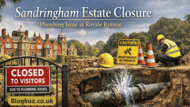 sandringham estate closure plumbing issue