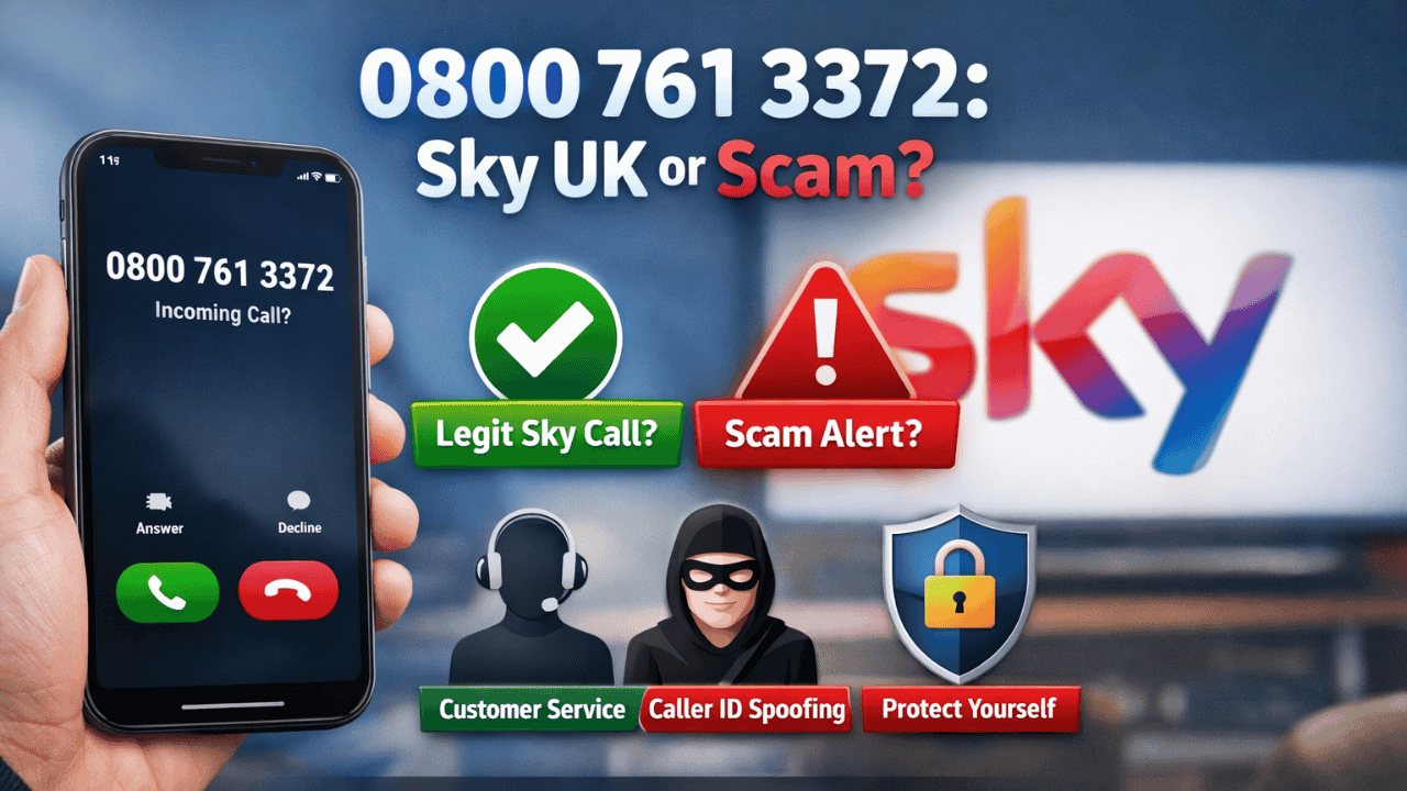 0800 761 3372 – Is This Sky’s Number or a Potential Scam Call?