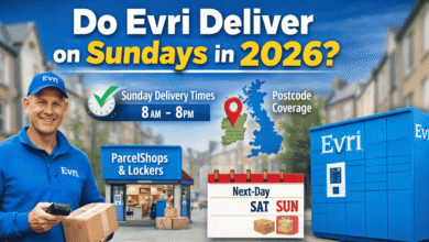 do evri deliver on sundays