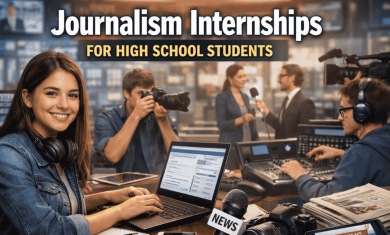 journalism internships for high school students