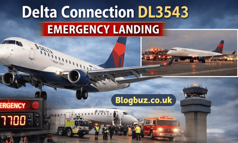 delta connection dl3543 emergency landing