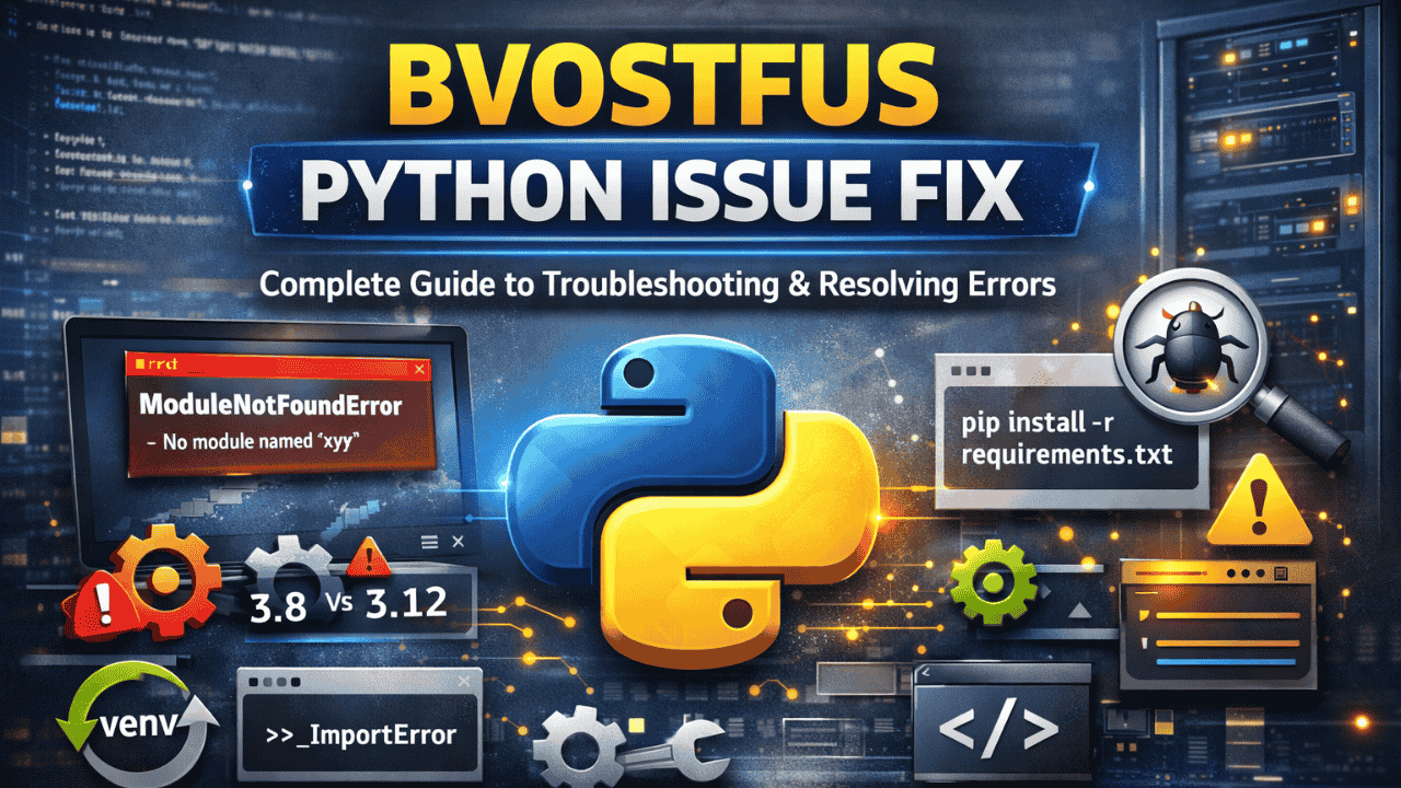 Bvostfus Python Issue Fix: Diagnose, Debug, and Resolve Like a Pro