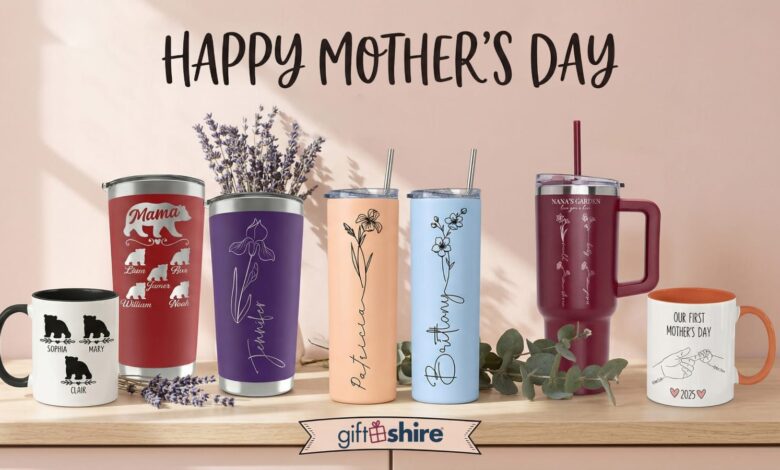 MOM Tumbler With Kid Names