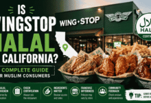 is wingstop halal in california