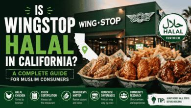 is wingstop halal in california