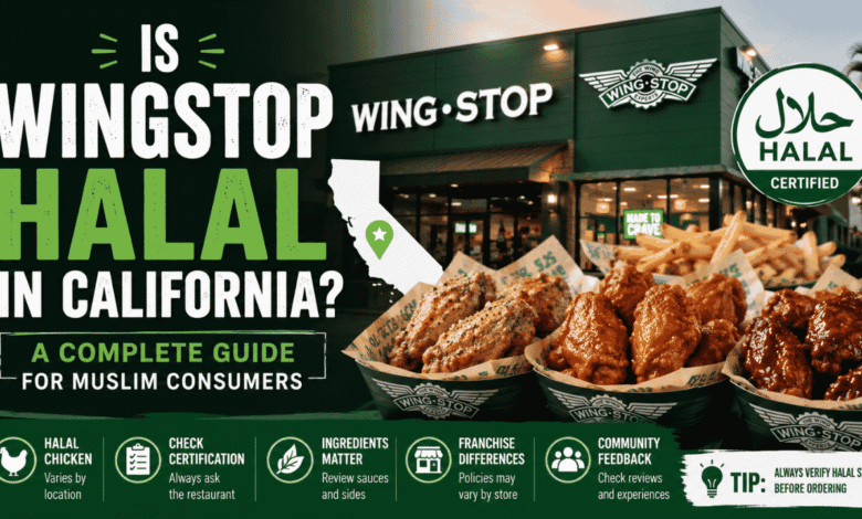 is wingstop halal in california