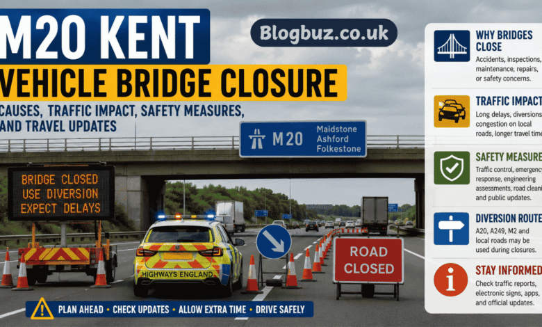 m20 kent vehicle bridge closure