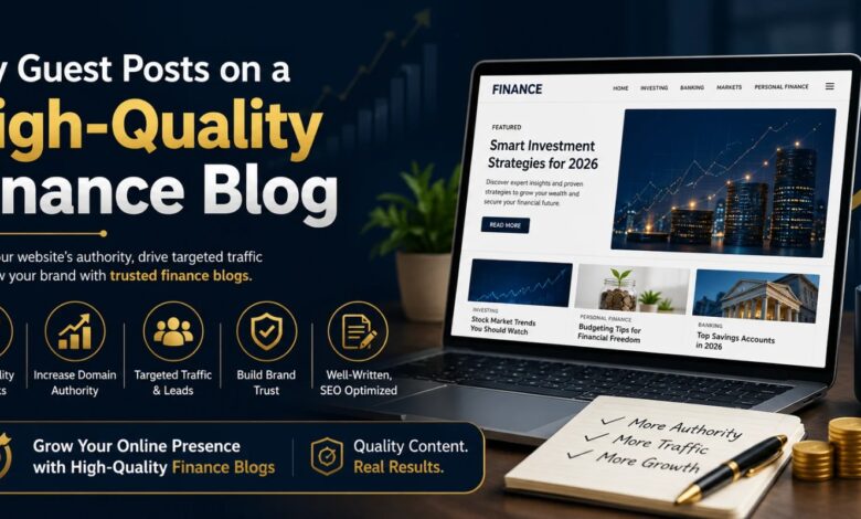 Buy Guest Posts on a High-Quality Finance Blog