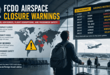 fcdo airspace closure warnings