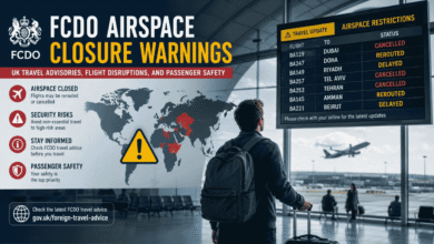 fcdo airspace closure warnings