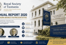 royal society of tasmania annual report 2020 northern branch representative