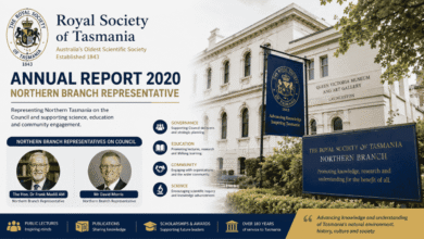 royal society of tasmania annual report 2020 northern branch representative