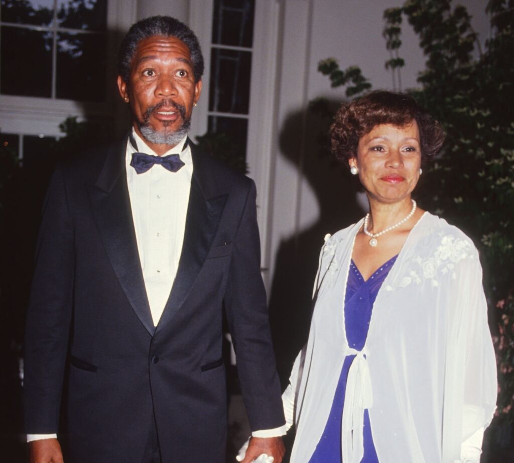 Myrna Colley-Lee and Morgan Freeman