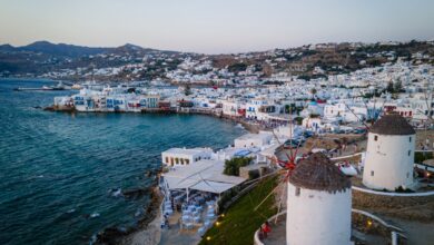 Agios Stefanos for Ferry Views and Family Swimming